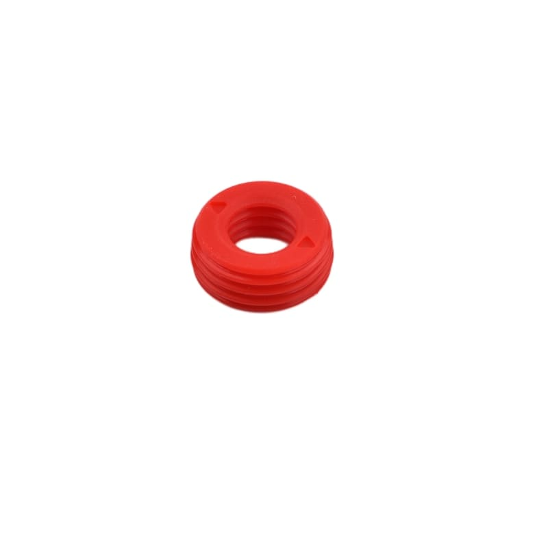 Sello de goma rojo automotriz o anillo